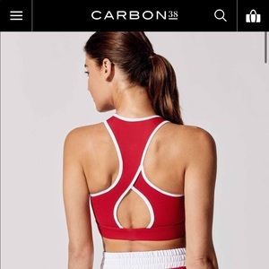 Carbon38 keyhole sports bra